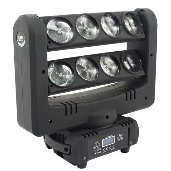 Moving Head LED Spider, alb